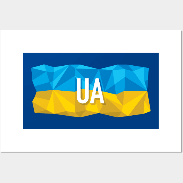 UA is for Ukraine Wall Art by goldengallery